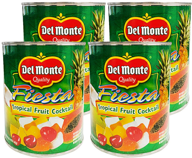델몬트 후르츠칵테일 통조림, 850g, 4개