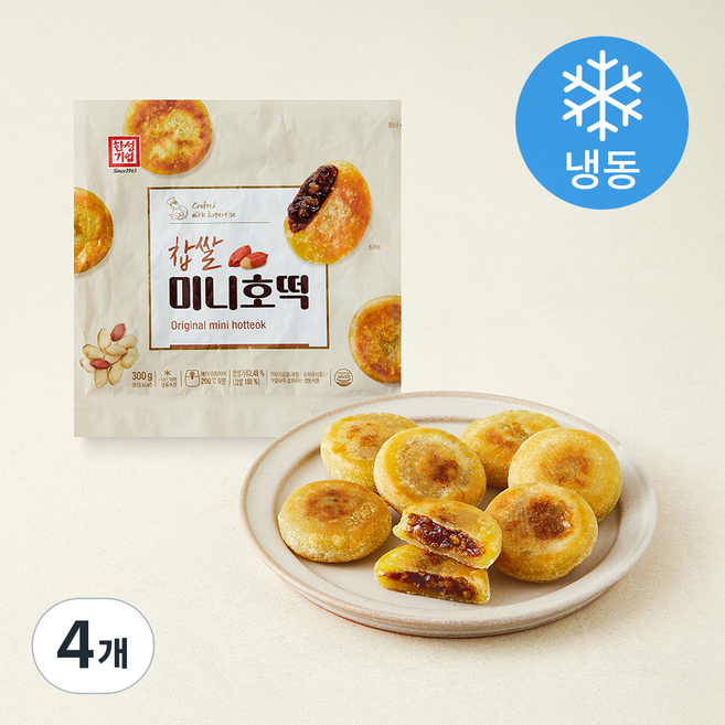 한성기업 찹쌀 미니호떡 (냉동), 30g, 4개, 10개입