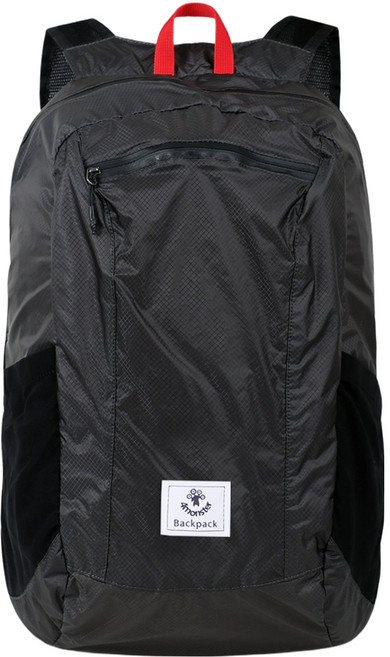 4Monster 超輕量便攜式可折疊登山後背包 24L, 黑色