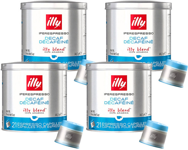 일리 디카프 디카페인 캡슐커피, 6.7g, 21개입, 4개