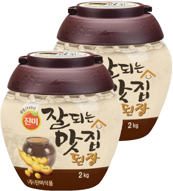 진미 잘되는맛집된장, 2kg, 2개