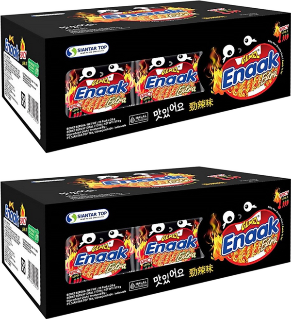 GEMEZ Enaak 韓式小雞麵 勁辣味, 672g, 2盒