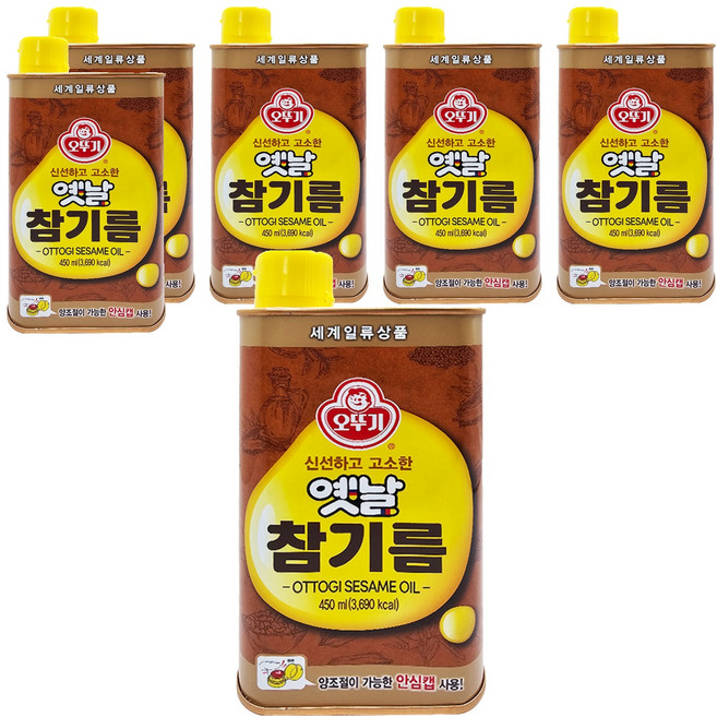 OTOKI 不倒翁 Yetnal 傳統芝麻油, 450ml, 6瓶