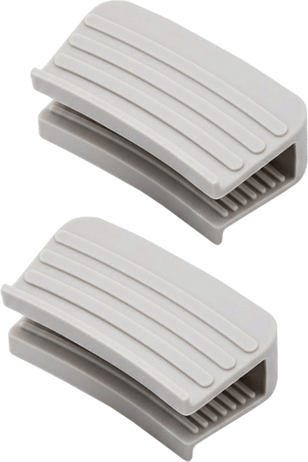 cook power 鍋寶 矽膠隔熱把手套2入組 防滑條紋設計 附掛孔方便懸掛, 灰色, 1組