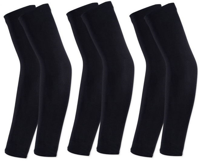 두발로 3D 입체 심리스 자외선 차단 쿨토시, 블랙, 3개