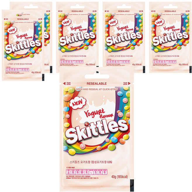 스키틀즈 요거트향, 40g, 6개