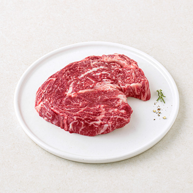 한우 1등급 꽃등심 구이용 (냉장), 200g, 1개