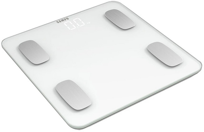 SAMPO 聲寶 14合1智能 健康管理藍芽體重計/體脂計, 1個, BF-Z2205BL, 白色
