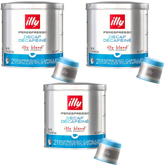 일리 디카페인(디카프) 캡슐, 6.7g, 21개입, 3개