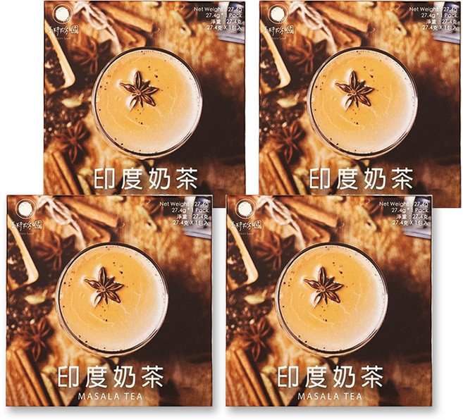香料共和國 印度奶茶, 27.4g, 4盒, 1包