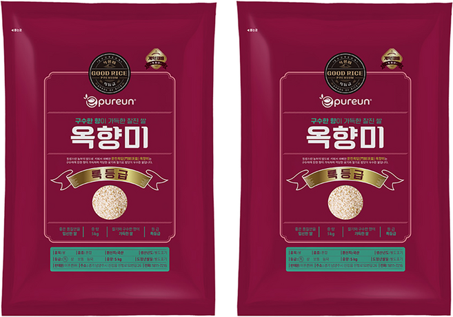 이푸른 구수한 누룽지향 옥향미, 특등급, 5kg, 2개