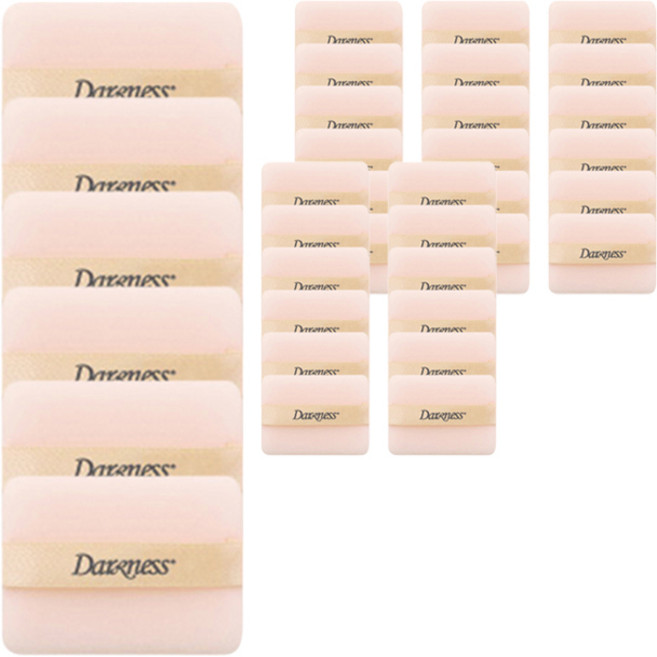 다크니스 사각 후로킹 퍼프, 혼합색상, 36개