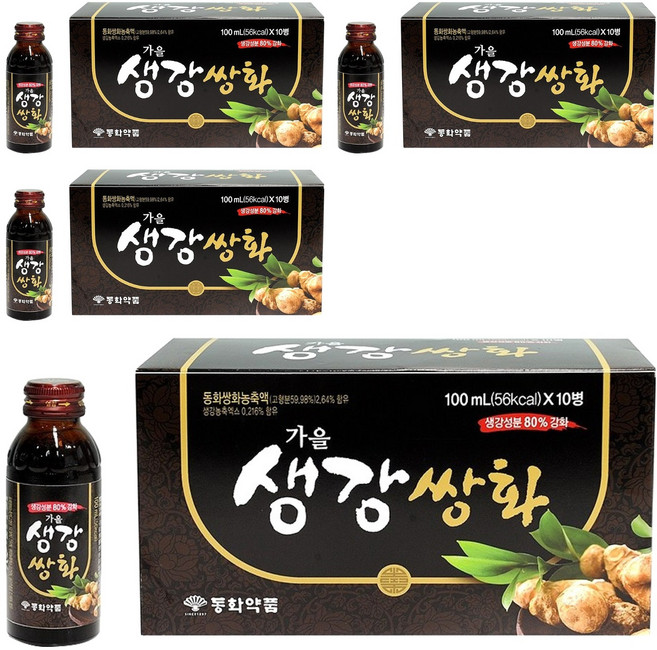 동화약품 부채표 가을생강쌍화, 100ml, 40개