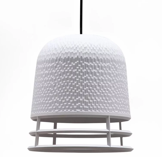 QUALy NCarver Lamp 卡維爾 環燈罩 S(圓 20.5 x 23.5cm), 白色