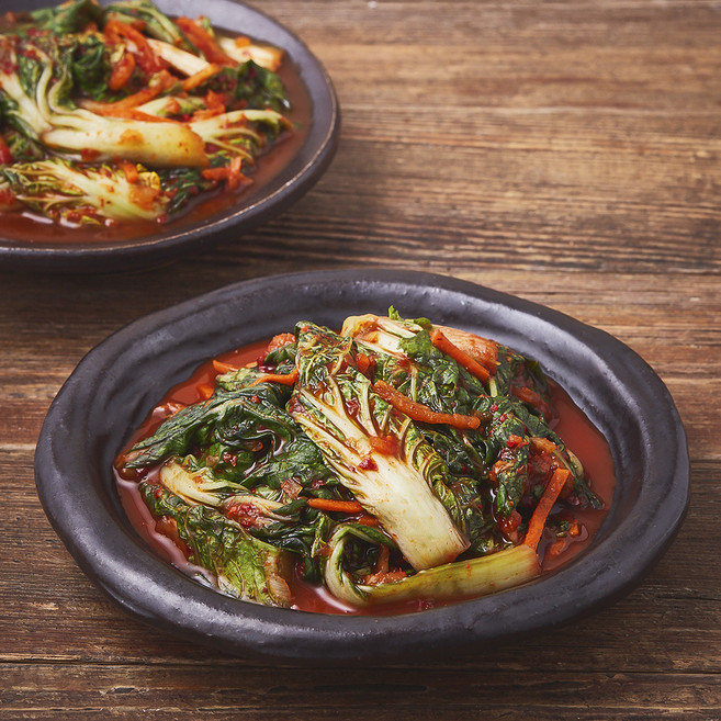 모산김치 갓담근 시원한 보리 얼갈이 김치, 1.5kg, 1개