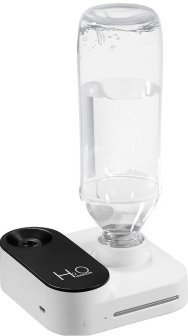하이온 초음파 미니 무선 휴대용 생수병 호환용 가습기, G15, 화이트