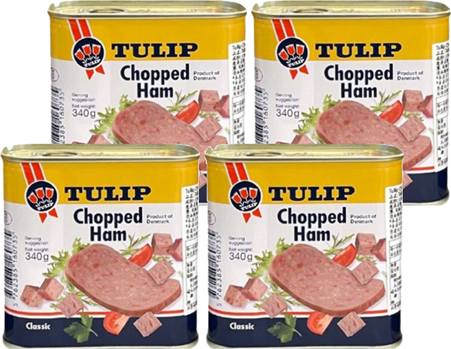 TULIP 豬肉餐肉, 340g, 4罐
