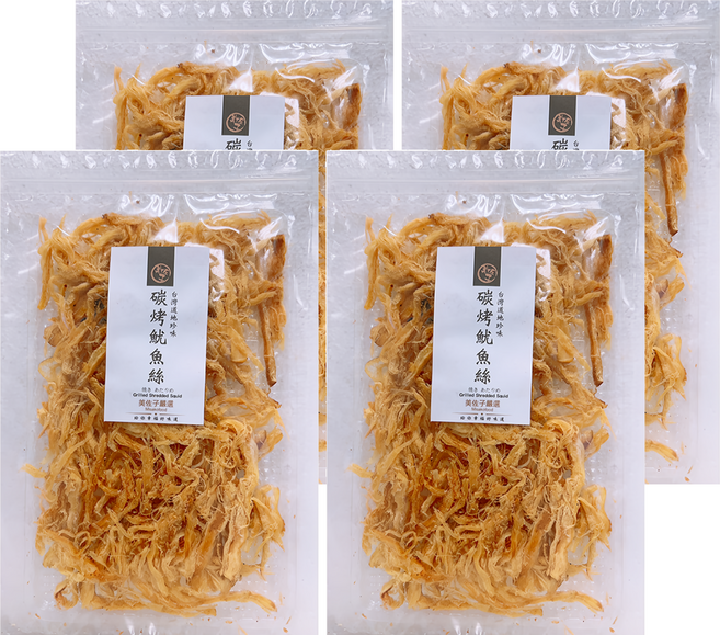 MISAKO 美佐子 嚴選海味系列 碳烤魷魚絲, 4包, 80g