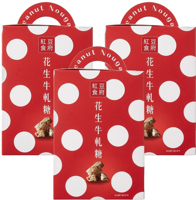 紅豆食府 花生牛軋糖, 150g, 3盒