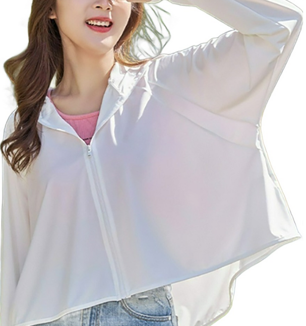 QIDINA 奇蒂可 親膚冰絲輕薄遮陽透氣防曬外套-D