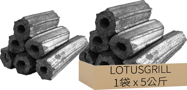 LOTUSGRILL 燒烤無煙炭精 家庭號, 5kg, 1袋