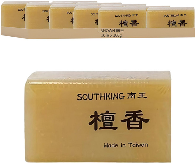 LANOWN 南王 沐浴皂 檀香, 10個, 100g