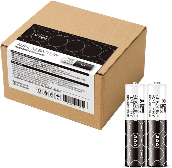 홈플래닛 알카라인 AAA건전지, 64개입, 1개