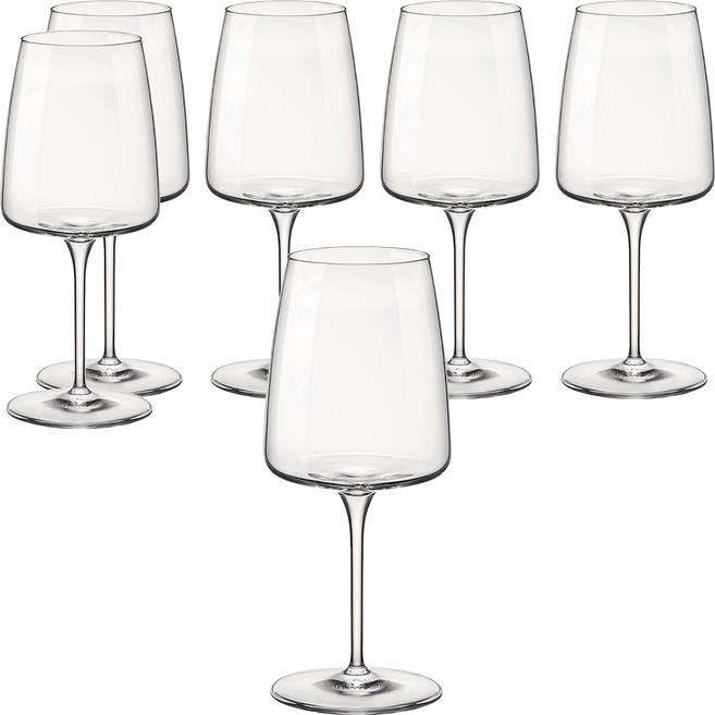 Bormioli ROCCO NEXO系列 無鉛水晶紅酒杯, 555ml, 6個