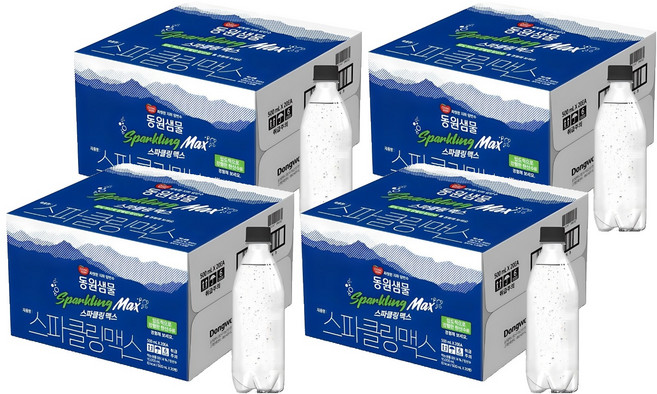 동원샘물 스파클링 맥스 탄산수 무라벨, 500ml, 80개