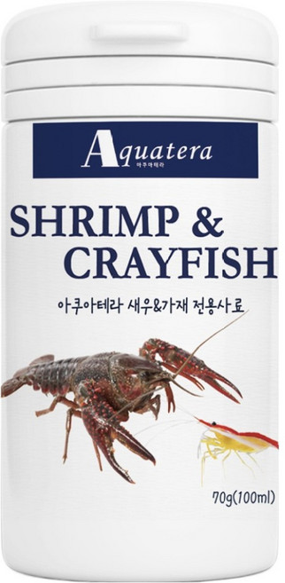 아쿠아테라 고단백 새우 가재 사료, 100ml, 70g, 1개