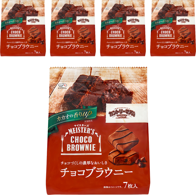 FUJIYA 不二家 職人巧克力布朗尼, 77g, 5包