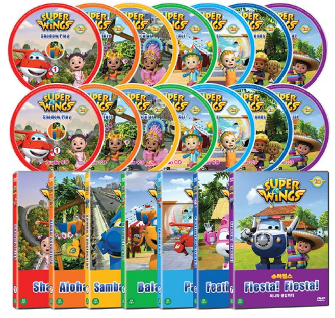 슈퍼윙스 1집 14종세트, 14cd