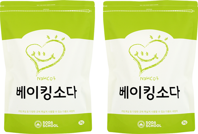 소다스쿨 베이킹소다, 3kg, 2개