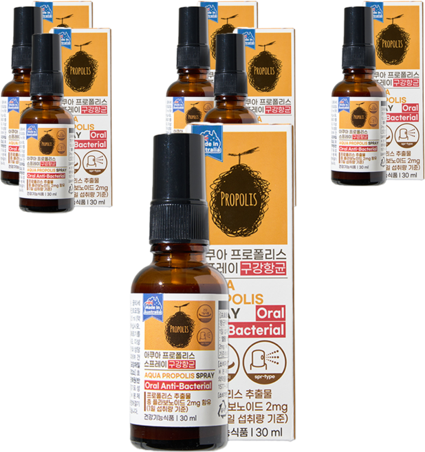 제너럴라이프 아쿠아 프로폴리스 스프레이, 30ml, 6개