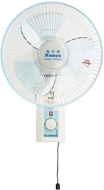 南亞牌 壁掛扇 EF-1008A 原廠保固, 淺藍色