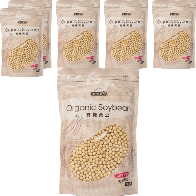 統一生機 有機黃豆, 750g, 6包