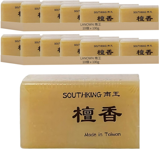 LANOWN 南王 沐浴皂 檀香, 20個, 100g
