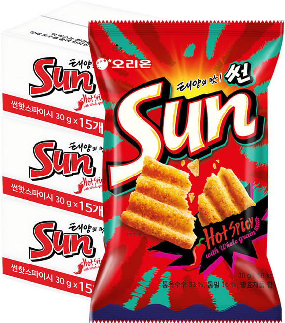 오리온 태양의 맛 썬, 30g, 45개