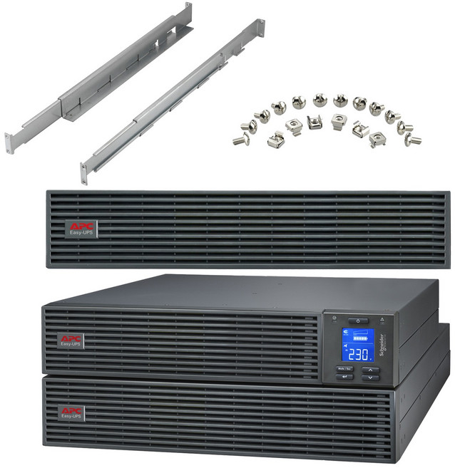 APC Rack Long 레일키트포함 EASY Smart UPS 무정전전원장치 RM 2000VA 230V SRV2KRILRK + SRV72RLBP-9A + SRVRK1 세트 고객직접설치, 1세트