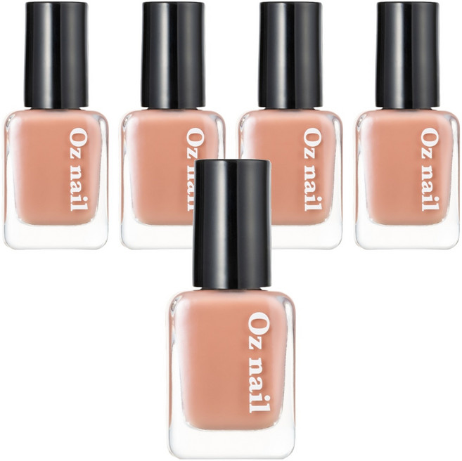 오즈네일 샤인 무드 네일 컬러 매니큐어, S06 스윗 발레, 8ml, 5개