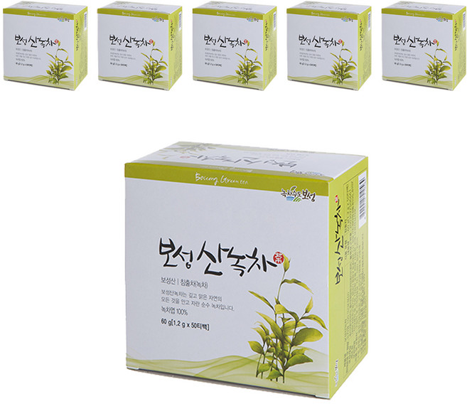 녹차수도보성 산 녹차 티백, 1.2g, 50개입, 6개