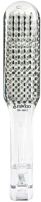 FAWEIO 髮葳鵝 透氣鬃毛離子夾梳 SM-686II-1, 1支, 白色