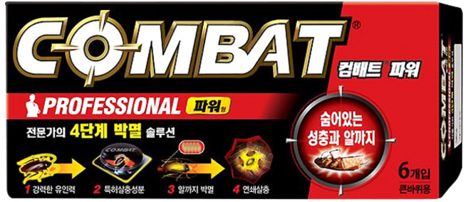 컴배트 파워 부착형 살충제 큰바퀴용 6개입, 1개