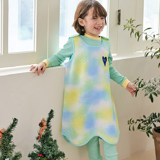 Maykids 童款暈染風連身防踢背心