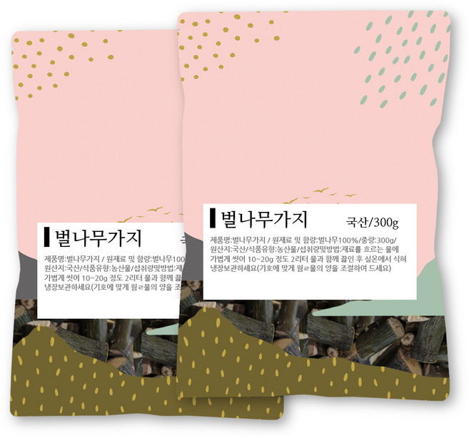 허브나래 벌나무가지, 300g, 2개