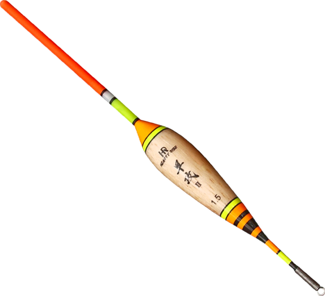 HEARTY RISE 哈帝來斯 早攻 II 浮標 高辨識度 標身巴爾沙木製作 浮力精準, 1個, 橘色