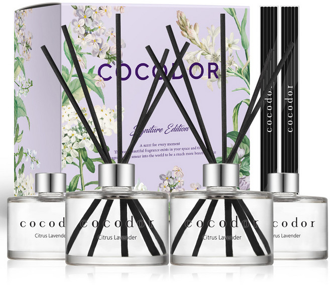 코코도르 퍼퓸 디퓨저, 시트러스라벤더, 200ml, 4개