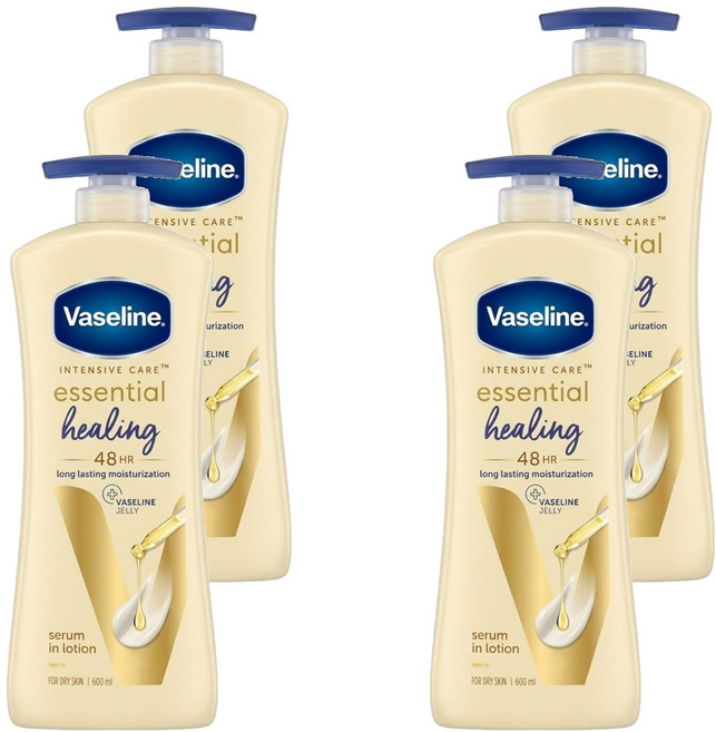 Vaseline 凡士林 全效滋潤乳液, 600ml, 4瓶