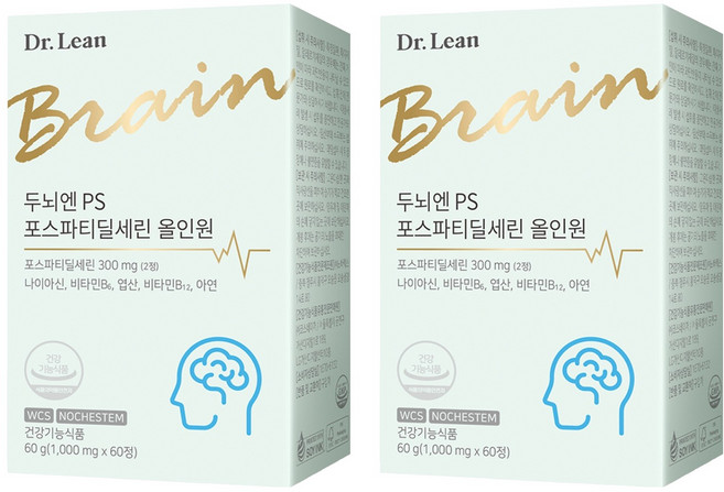 닥터린 두뇌엔 PS 포스파티딜세린 올인원, 60정, 2개