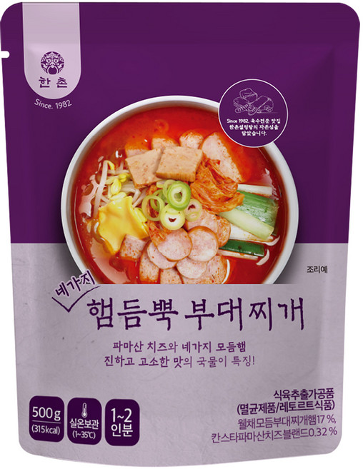 한촌 네가지 햄듬뿍 부대찌개, 1개, 500g